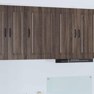 vidaXL - Vaatwasserpaneel - Kalmar - Bruin - Eiken - 40 - x - 31 - x - 80 - cm
