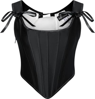 Dames Korset in Renaissance-stijl met Vetersluiting | Vintage Satijnen Bustier