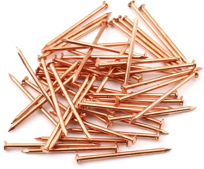 Dailygoody - ijzeren spijkers - kegelkop - 50 stuks - 2,0 x 41 mm - scherpe nagelpunt - ideaal voor isoleren - verkoperd