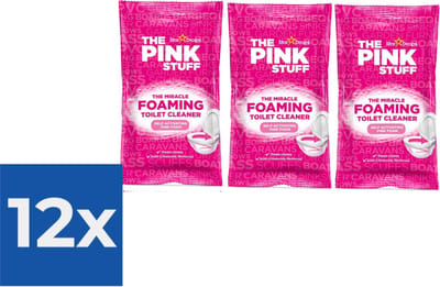 The Pink Stuff The Miracle Schuimende Toiletreiniger 3 x 100 gr - Voordeelverpakking 12 stuks