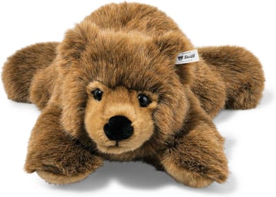 Liggende Bruine Teddybeer 45 cm Zacht Pluche Knuffel
