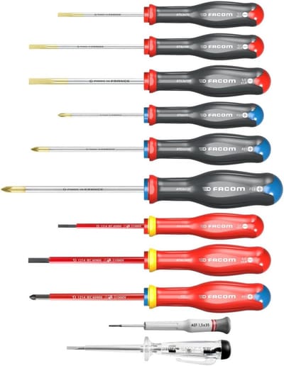 Schroevendraaierset 11-delig - Gereedschapset Monteren - Algemeen Schroefwerk - Ergonomisch Handvat