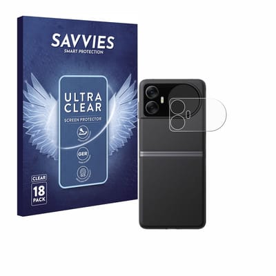 Savvies - Screenprotector voor Blackview Hero 10 (Extern Beeldscherm) - Folie Beschermfolie transparant 18 Stuks