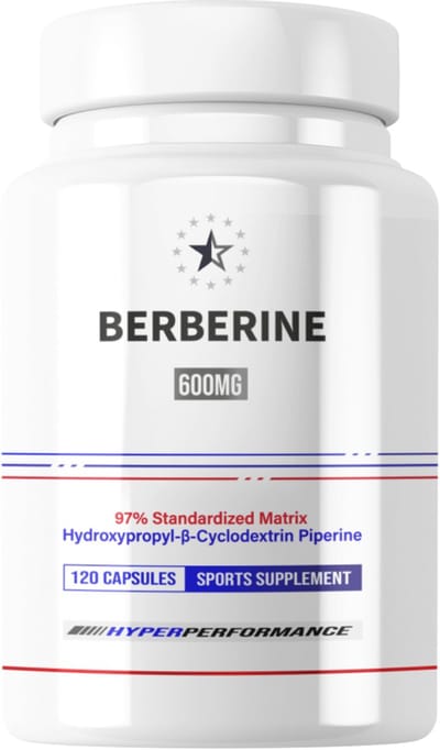 Berberine (HCL) 97% met HydroPerine™ - 120 V-Capsules (600mg) - Apex®