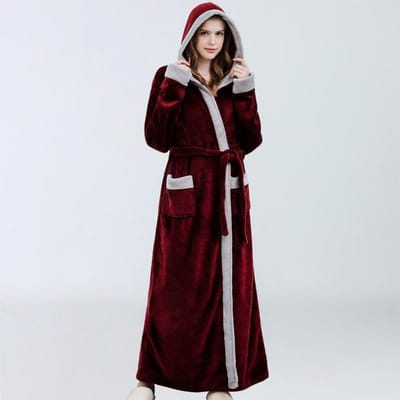 Nieuw Herfst Winter Zacht Nachthemd Dames Flanellen Lang Dik Nachthemd Grote Maten Comfortabel Pyjama Warm Slaapkleding XL black