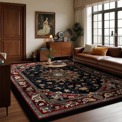 Perzische Luxe Grote Woonkamerkleden Boheemse Decoratie Huis Sofa Gebied Makkelijk Schoon Te Maken Tapijt Slaapkamer Garderobe Antislip Vloermat 60*90cm