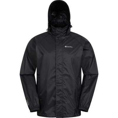 Mountain Warehouse Heren Pakka II Waterdichte Jas (Zwart)