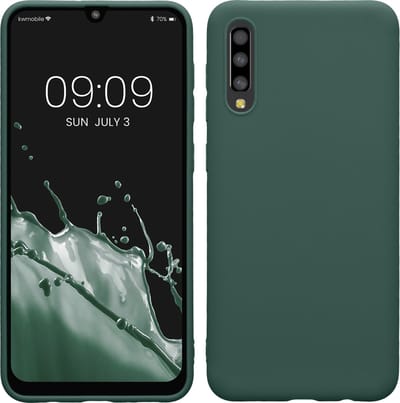 kwmobile telefoonhoesje geschikt voor Samsung Galaxy A50 - Hoesje voor smartphone - Back cover in dennengroen