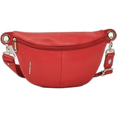 MANDARINA DUCK Leren gordeltas schoudertas Mellow Leather Bum Bag Diva rood