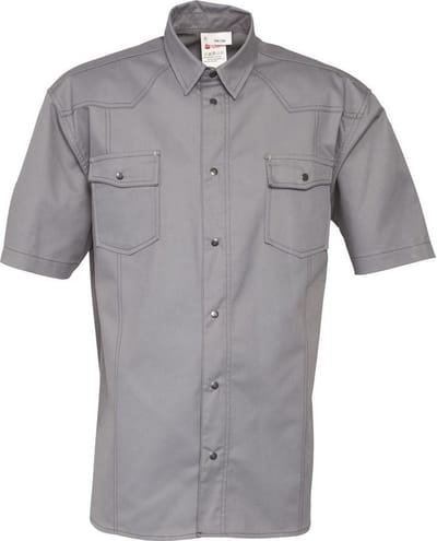 HAVEP Werkhemd korte mouwen Basic 1654 - Grijs - L