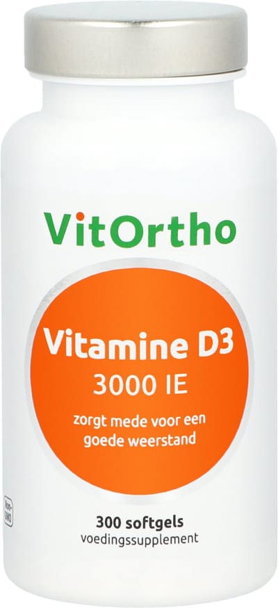 VitOrtho Vitamine D3 3000 IE (300 softgels)