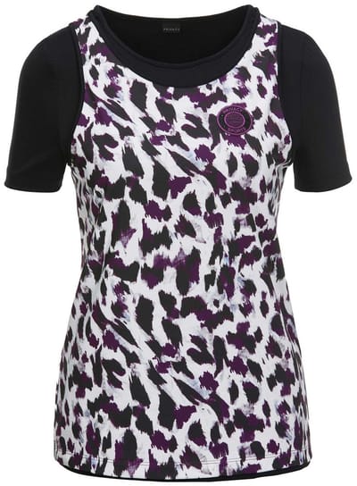 MADELEINE Hardloopshirt Twee In Één Two-in-One-Laufshirt im Leo-Look