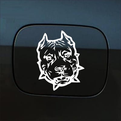 Bumpersticker - Hond - 12,3 X 10 - Wit