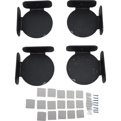 4 stuks Mini Ronde Hoekplank Ruimtebesparend Universele Wandmontage Zwevende Hoekplank voor zwart