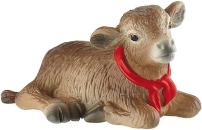 Bullyland 62321 – Speelfiguur en verzamelfiguur Alp Kalf Nina – ca. 6,5 cm – levensecht en detailrijk vormgegeven – ideaal als taartfiguur en klein cadeautje voor kinderen vanaf 3 jaar.