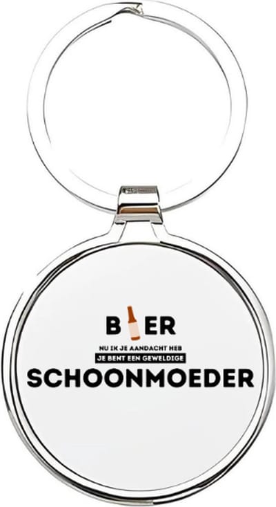 Akyol - je bent een geweldige schoonmoeder Sleutelhanger - Schoonmoeder - de leukste schoonmoeder - schoonmoeder sleutelhanger - mama sleutelhanger - sleutelhanger mam - familie sleutelhanger - moederdag cadeautje - mama cadeau - mom - 4 x 7,5 CM