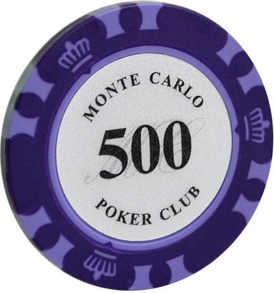 5 stuk Professionele Upscale Klei Casino Texas Poker Chips 14G waarde 500