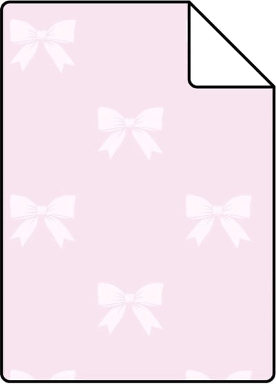 Proefstaal Origin Wallcoverings behang strikjes glanzend roze - 26,5 x 21 cm - 346844-S