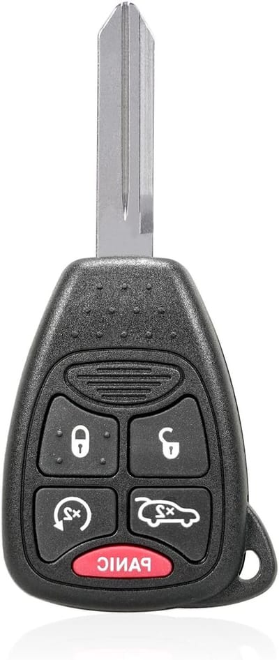 Car Keychain Keyless Entry Afstandsbediening voor Jeep Grand Cherokee 2006-2007 en Commander 2007 - Zwart, Duurzaam en Handig
