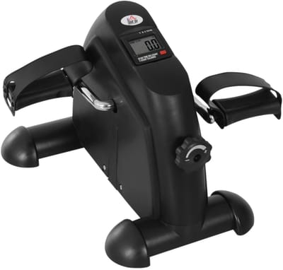 Stoelfiets - Bureaufiets - Handvaten - Handgreep - Verstelbare Weerstand - Fietstrainer met LCD-scherm - Mini Hometrainer - Deskbike - Fitness - Armtrainer - Beentrainer - Bewegingstrainer