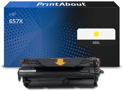 PrintAbout huismerk Toner 657X (CF472X) Geel Hoge capaciteit Geschikt voor HP