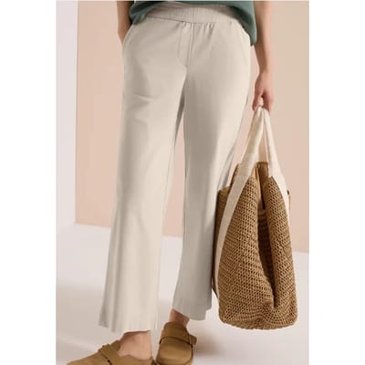 7/8 High Waist broek met wijde pijpen in Loose Fit