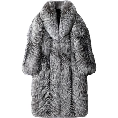 Herenjassen Heren Flurry Winter Faux Fur Jas Lange Windjack Dik Warm Elegant 3xl 4xl 5lx 6xl Overjassen XXXXXXL gray