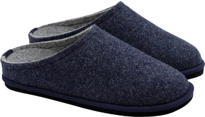 Loewenweiss Lowenweiss easy bicolore handgemaakte pantoffels gekookte wol / grijs