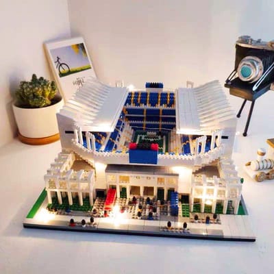 Hoge Kwaliteit Parijs Hoge Kwaliteit Stijl Hoge Kwaliteit Voetbal Hoge Kwaliteit Stadion Bouwpakket Zeer kleine schaal Compact formaat Hoge Kwaliteit Diamant with-box