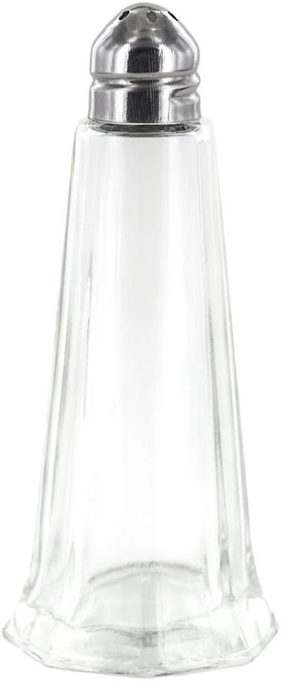 Home Deco Factory Peper en Zoutstrooier - glas - 50 ml - H11 cm - transparant