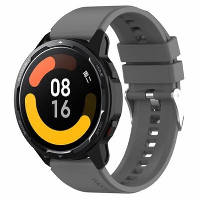 By Qubix - Siliconen sportband - Grijs - Geschikt voor Xiaomi Redmi Watch 5 Active / Redmi Watch 5 Lite