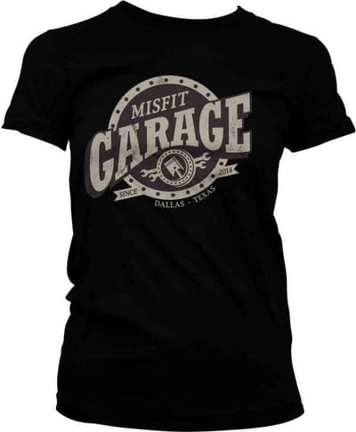 Misfit Garage Dames Tshirt -S- Piston Sign Zwart