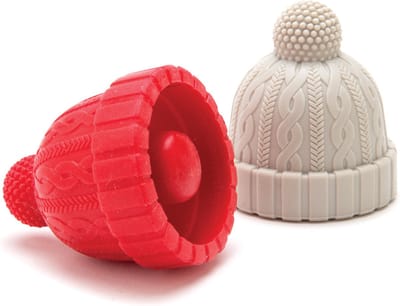 Monkey Business Wijnstopper Beanie set van 2 - Rood/Grijs