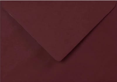 Gekleurde Enveloppen - Wenskaart Enveloppen - Uitnodigingen Versturen - 100gsm Kwaliteitspapier - 114x162mm - Bourgondy Rood