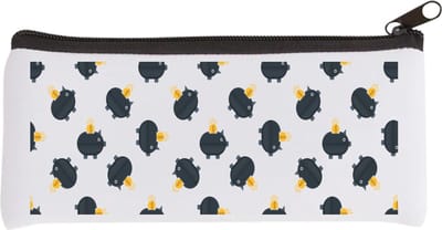 Akyol - zwarte piggy banks Etui - Varken - iemand die van geld houdt - cadeau voor iemand die houdt van geld - verjaardagscadeau - gift - geschenk - 20 bij 9 cm