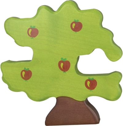 HOLZTIGER Bos - Appelboom Voor Vogels - 20X2X20Cm - Houten Figuur - Handgemaakt