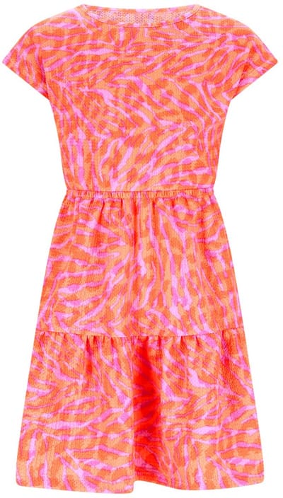 B.Nosy Y602-5847 meisjes jurk oranje paars - Maat 98