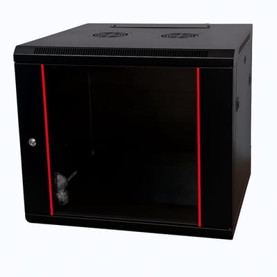DSIT Baseline 12U wandkast met glazen deur 600x600x635mm (BxDxH) - serverbehuizing - serverrack - 19 inch