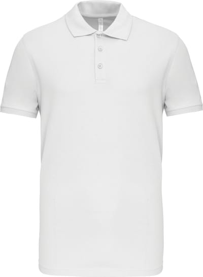 Kariban Piquépolo korte mouwen heren K239 - White - S
