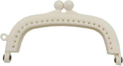Tas Sluiting - Frame Sluiting - Handgemaakte Tassen - Boogvormig Design - 85 cm - Wit