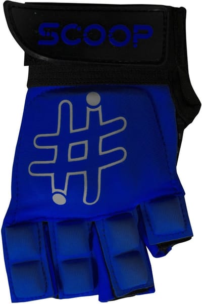 Scoop Hockeyhandschoenen Model 2 - Met Extra Grip & Bescherming - Blauw - Maat XXXS