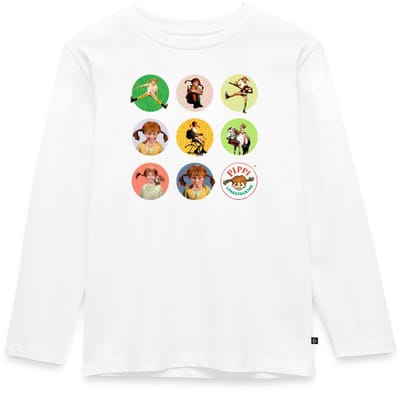 Pippi Langkous Foto's Van Pippi In Cirkels Premium T-Shirt Kinderen