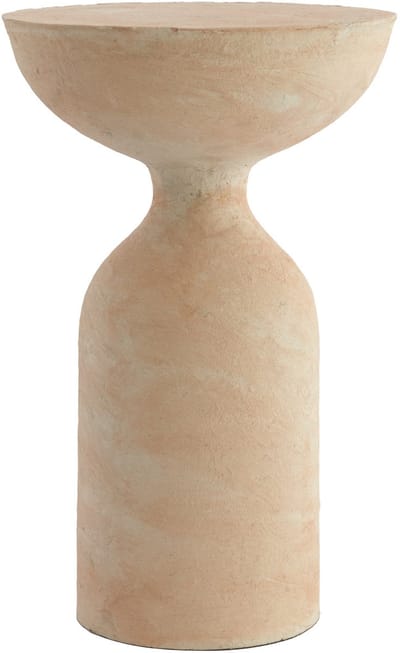 Light & Living bijzettafel MURLA beige papier-maché – Ø36x56 cm