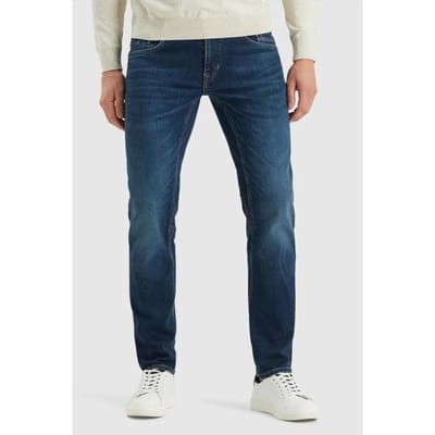 PME legend blauwe heren jeans   Commander 3.0   Stonewash wassing   Relaxed Fit   5-Pocket zakken   Knoop- en ritssluiting   Duurzaam   Regular waist