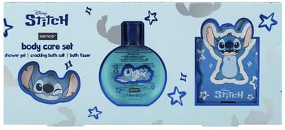 Disney Stitch Body Care Cadeauset – Shower Gel, Bruisbal & Cracking Bath Fizz - Geschenkset Kinderen