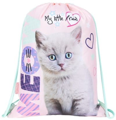 Poezen - Gymtas - Zwemtas - Sporttas - katten gymtas - 43x32cm - dubbel geprint - Meow