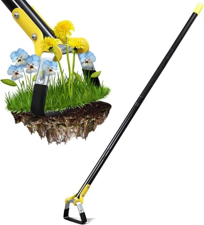 Schoffel Tuingereedschap - Heggen schoffel - Onkruid wieden - Verstelbare steel - Tot 183 cm - Zilverkleurig