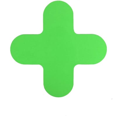 X-stuk - Groen 290 x 290 mm Anti-slip-vloersticker