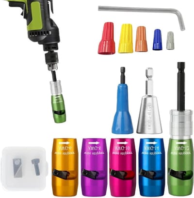 Draadstripper Boor Kit - Elektrische Kabel Stripper - Efficiënt Kabels Strippen - S2 Gelegeerd Staal - 5 Delige Set - A