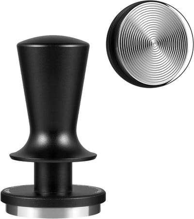 Koffiestamper - Koffiedrukker - Espresso Bereiden - Automatisch Nivellerend - 51mm Basis - Zilver